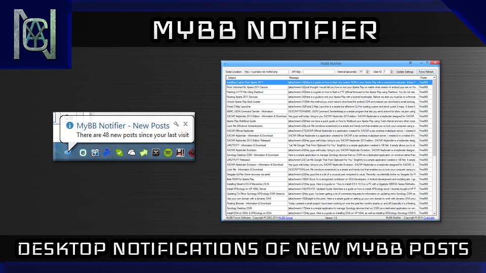 MyBB Notifier