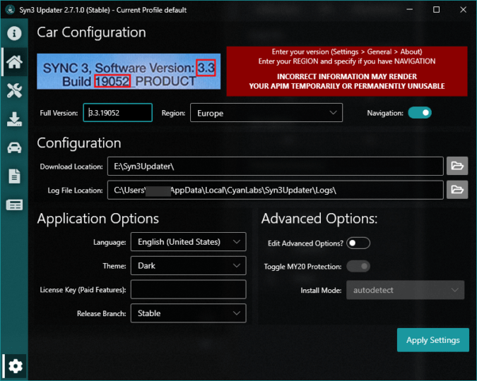 Syn3 Updater - CyanLabs