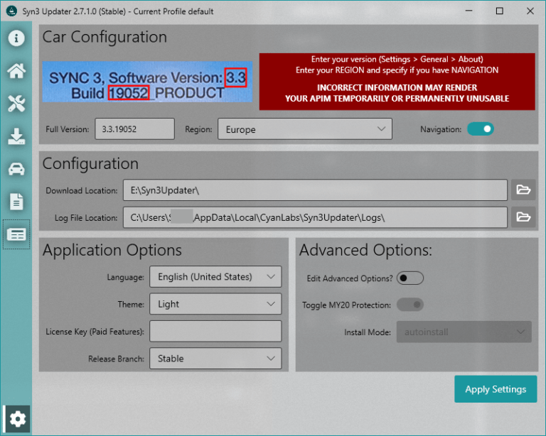 Syn3 Updater - CyanLabs